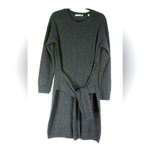 Vince sweater-dress with sleeves and wool size 3 dark grey